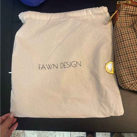 Fawn Design Houndstooth Backpack with Brown Accents | sold out style - Picture 2 of 4